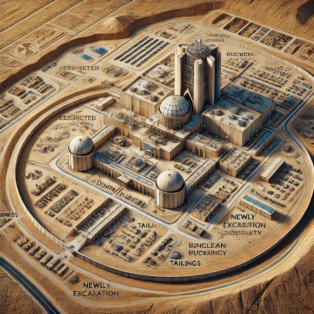 Map of Dimona nuclear facility in Israel, central to the JFK assassination conspiracy involving nuclear inspections.