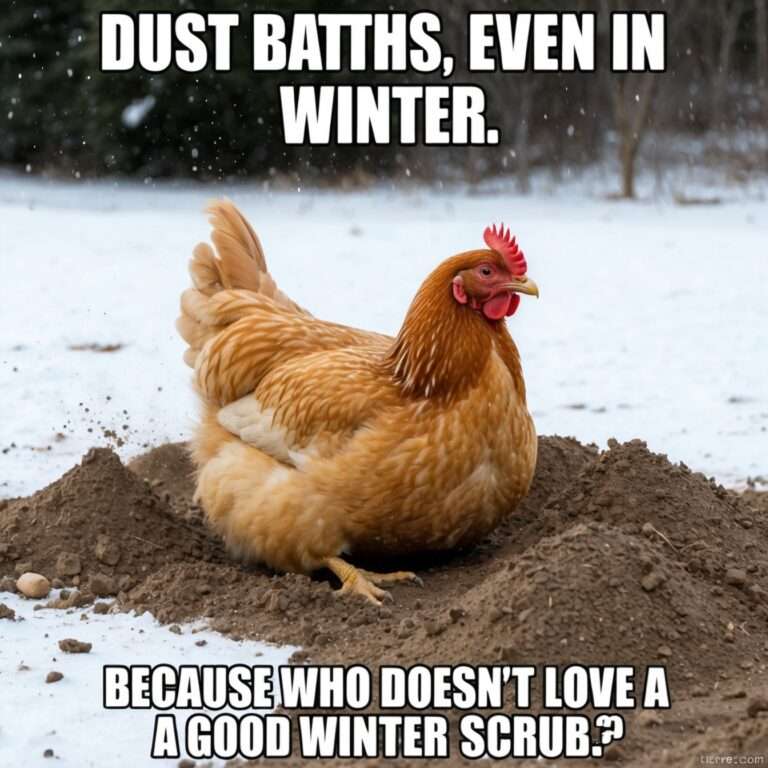 Chicken dust bath