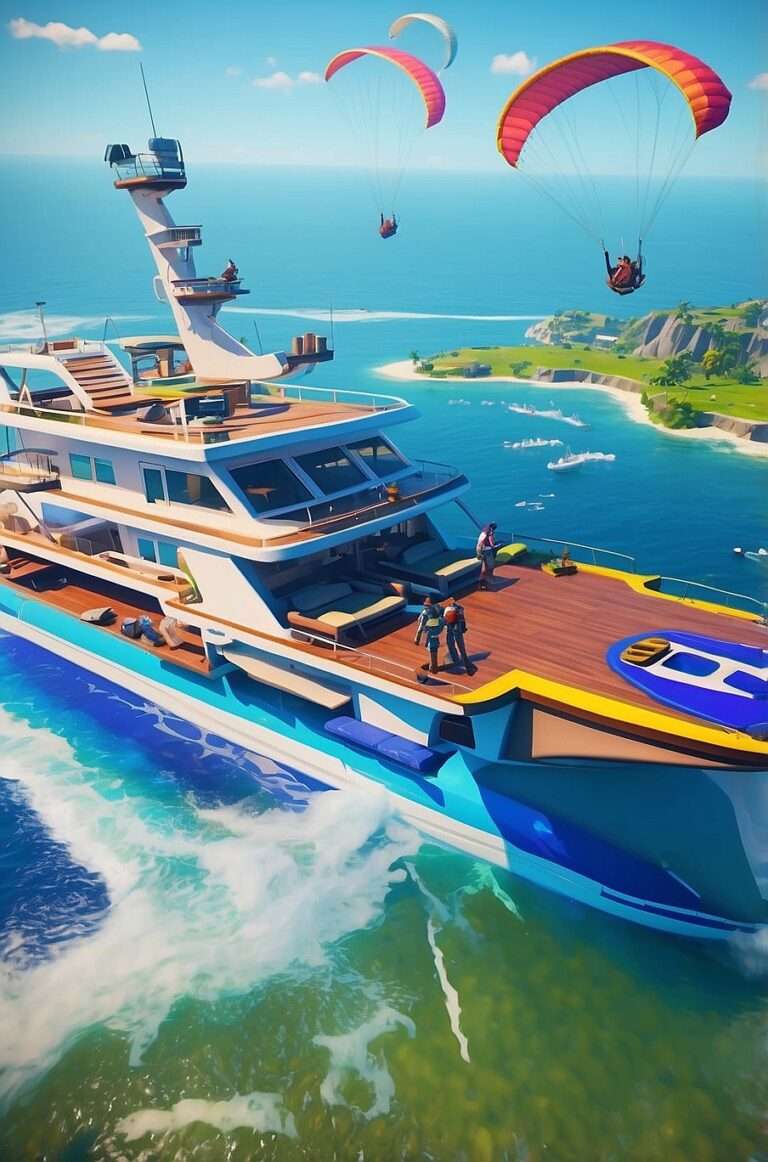 "Fortnite Remix 2 The Yacht – a high-risk, high-reward point of interest with vaults, loot, and strategic landing zones."