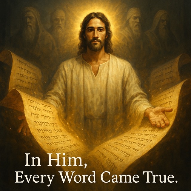 Digital painting of Jesus Christ fulfilling Old Testament prophecies of betrayal and rejection