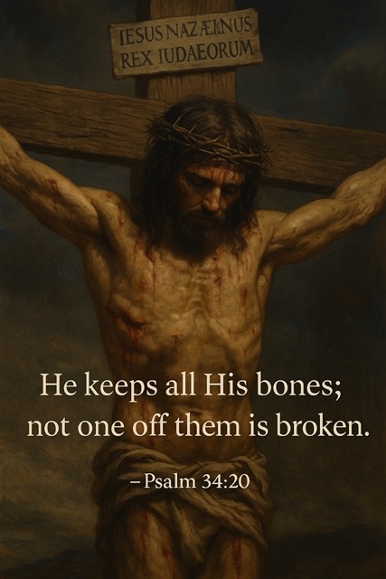 Jesus Crucified Without a Broken Bone – Psalm 34:20 Prophecy Fulfilled
