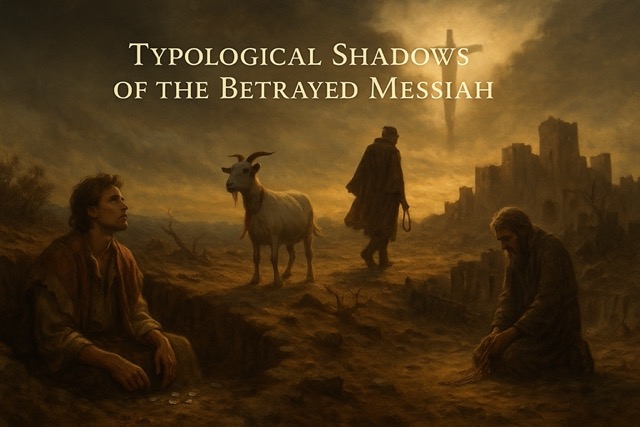 Typological Old Testament foreshadowing of Jesus' betrayal and rejection — Joseph sold, Ahithophel betrayed, scapegoat cast out