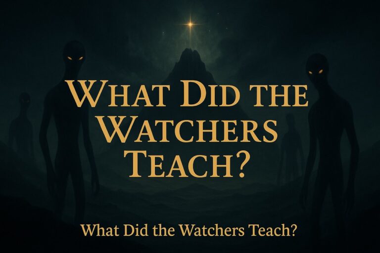 What did the Watchers teach? Fallen angels and forbidden knowledge — a visual depiction of Enoch’s mysterious revelations.