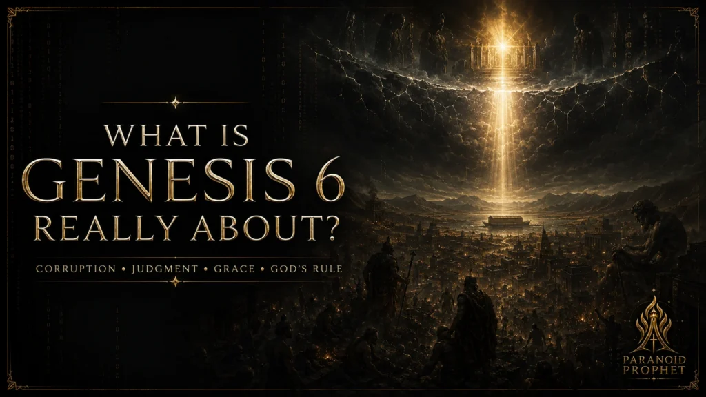 Genesis 6 conclusion showing corruption, judgment, preserving grace, and God's rule over the pre-Flood world