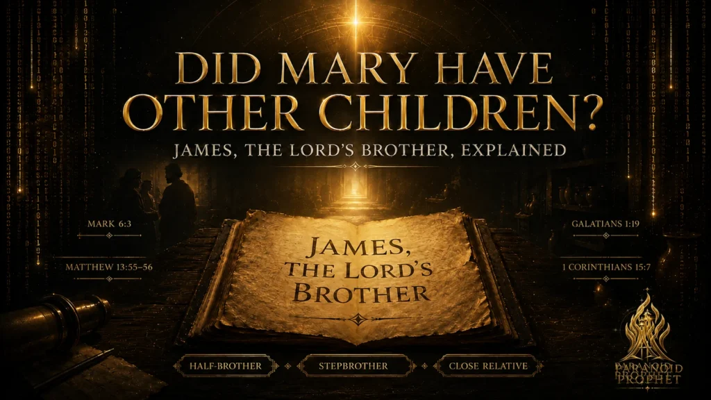 Featured image for an article asking whether Mary had other children and explaining James as the Lord’s brother through Scripture and Christian tradition.