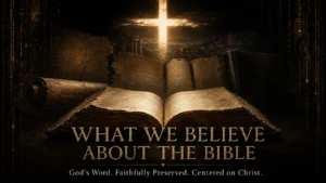 Open ancient Scriptures, manuscript witnesses, and a modern Bible beneath a cross of light, illustrating Paranoid Prophet’s belief that God’s Word was faithfully preserved and centered on Christ.